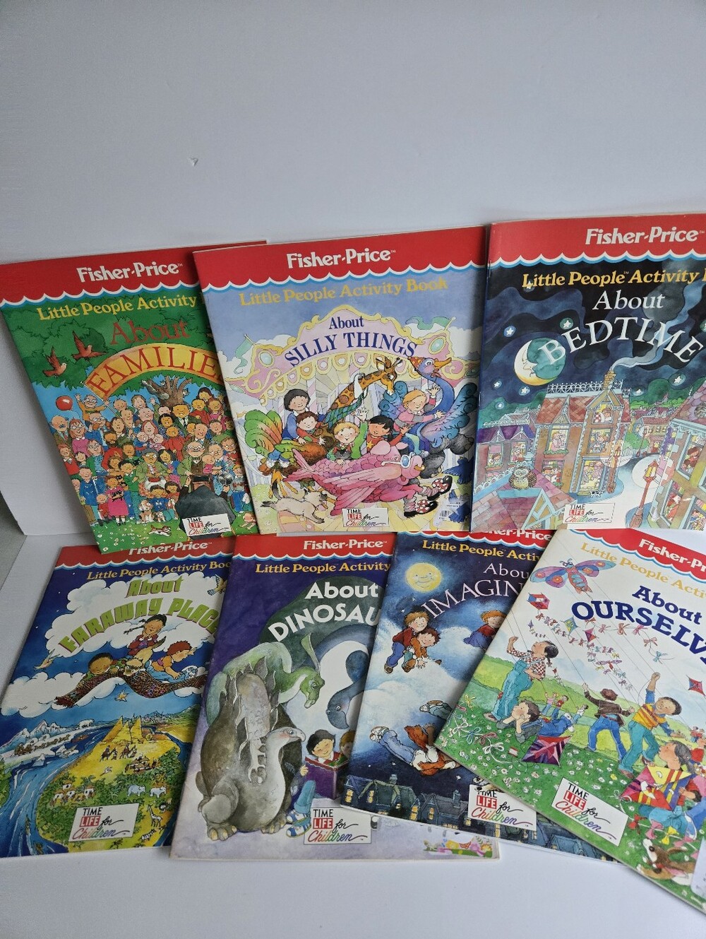 Fisher Price Activity Book Lot Vtg Kids